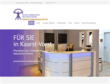 Tablet Screenshot of krankengymnastik-kaarst.de